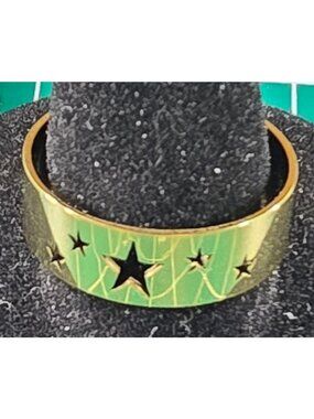 Star Goldtone Band Ring Size 11 celestial mystical fashion unisex jewelry